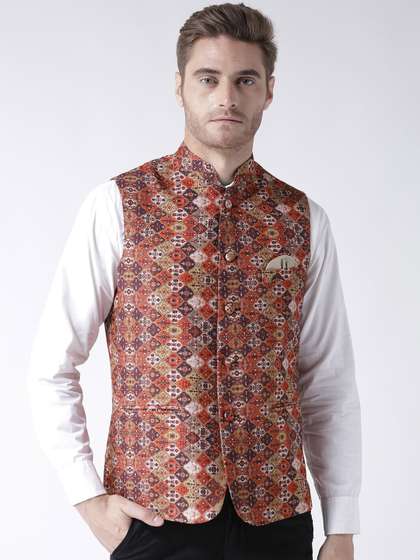 hangup trend Men Printed Woven Nehru Jacket