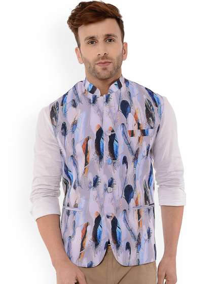 hangup trend Men Printed Nehru Jackets