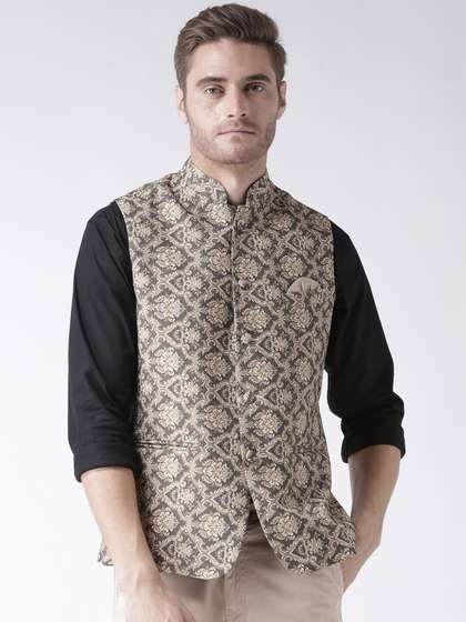 hangup trend Men Printed Woven Nehru Jacket