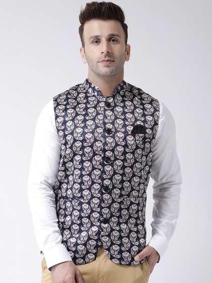 hangup trend Men Printed Woven Nehru Jackets