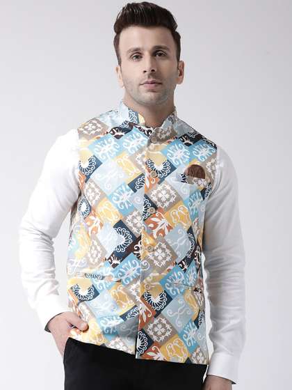 hangup trend Men Printed Nehru Jackets