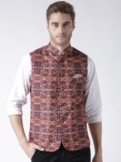 hangup trend Men Printed Woven Nehru Jacket
