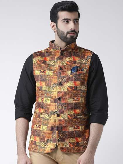 hangup trend Men Printed Nehru Jackets