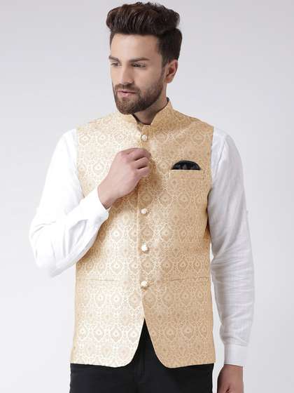 hangup trend Men Woven Design Nehru Jacket
