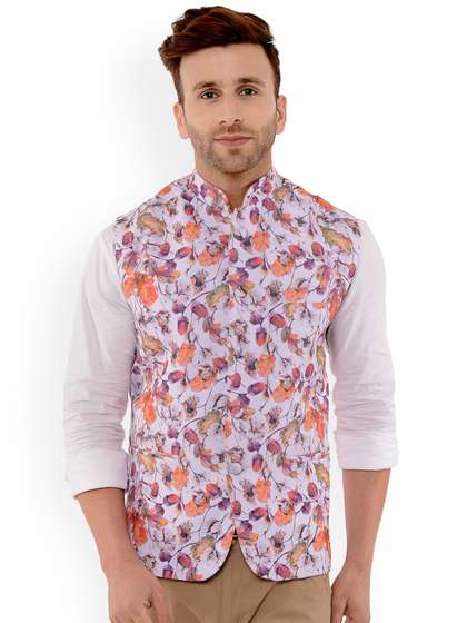 hangup trend Men Printed Woven Nehru Jacket