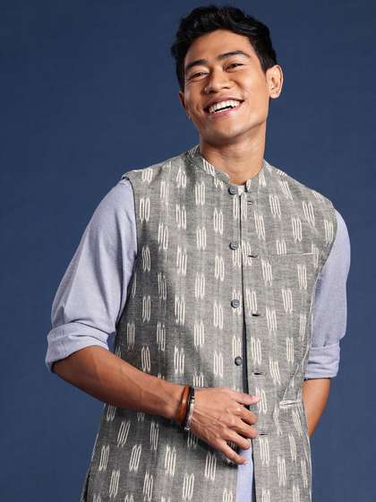 Taavi Ikat Nehru Jackets