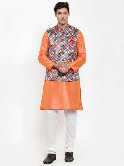 NEUDIS Mandarin Collar Nehru Jacket