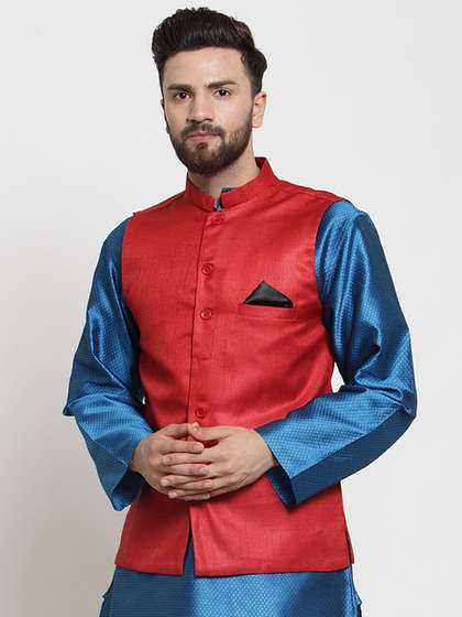 NEUDIS Men Cotton Nehru Jackets