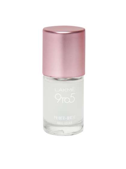 Clear Nail Polish Online In India Lakme 9 To 5 Primer Matte Top Coat Ml