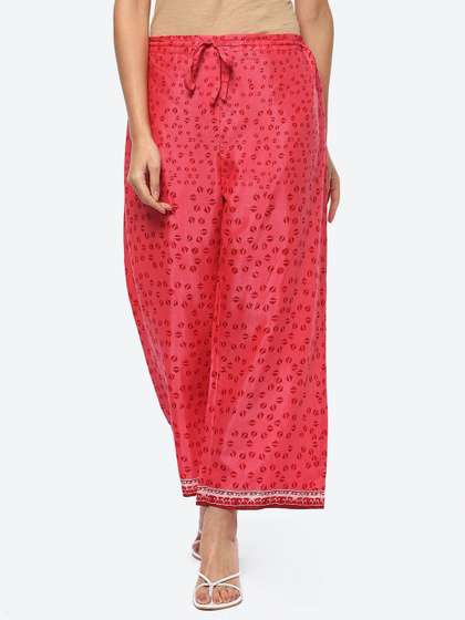 Biba Women Printed Flared Palazzos