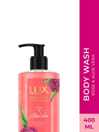 LUX Essence of Himalayas Rose & Aloe Vera Brightening Dual Tone Shimmer Body Wash - 400ml