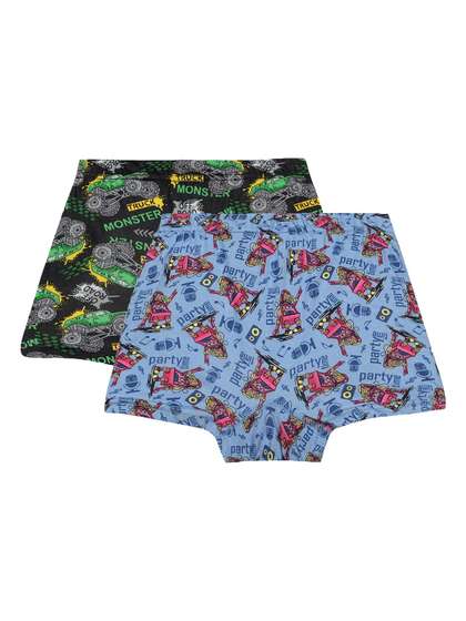 Bodycare Kids Boys
                      Pack Of 2 Assorted Cotton Trunks KIA494-PK007_P1