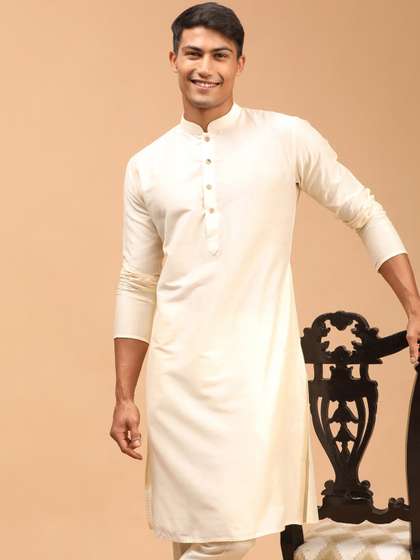 VASTRAMAY Men Straight Kurta