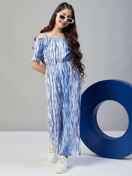 Stylo Bug Girls Printed Basic Jumpsuit