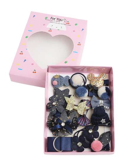Babymoon Girls Pack of
                    18 Ponytail Holders