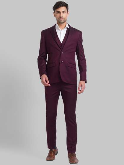 Park Avenue Men
                        Super Slim-Fit Single Breasted Three-Pieces
                        Formal Suits
