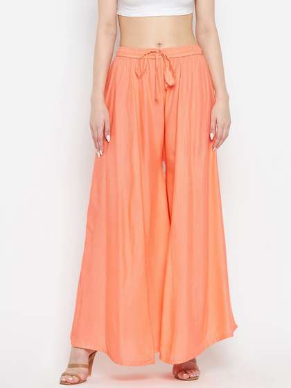 Clora Creation Women Flared Palazzos