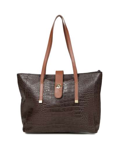 Hidesign Handbags Handbag Online In India Myntra Hidesign Brown Textured Shoulder Bag