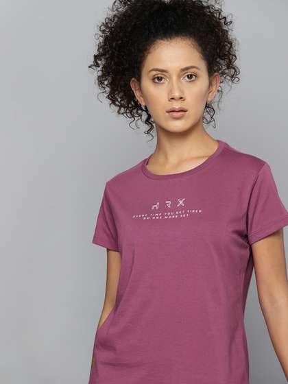 HRX by Hrithik
                        Roshan Rapid-Dry Printed Training T-shirt