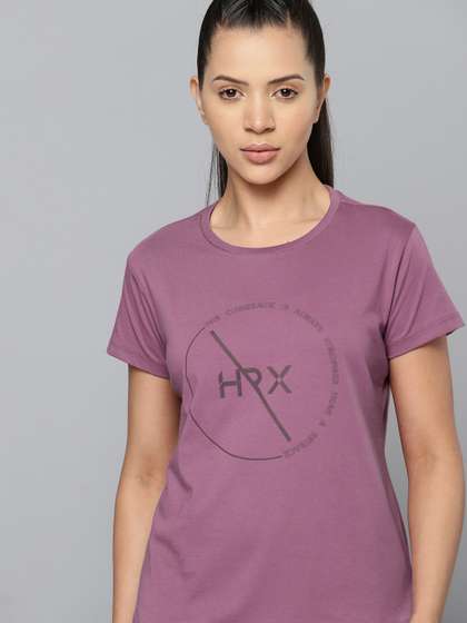 HRX by Hrithik Roshan
                      Brand Logo Printed Rapid-Dry Training T-shirt