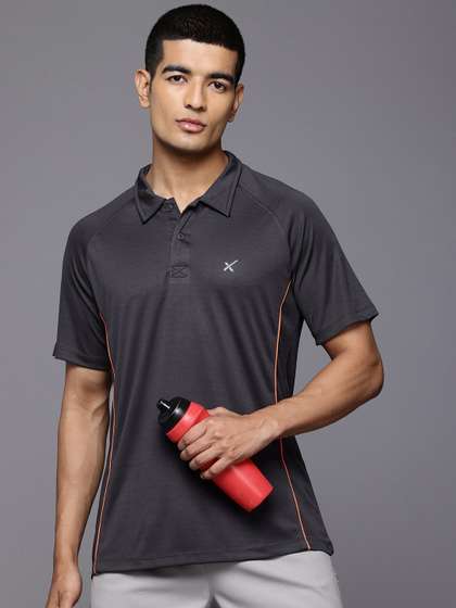 HRX by Hrithik Roshan Men Polo Collar Rapid-Dry Training T-shirt