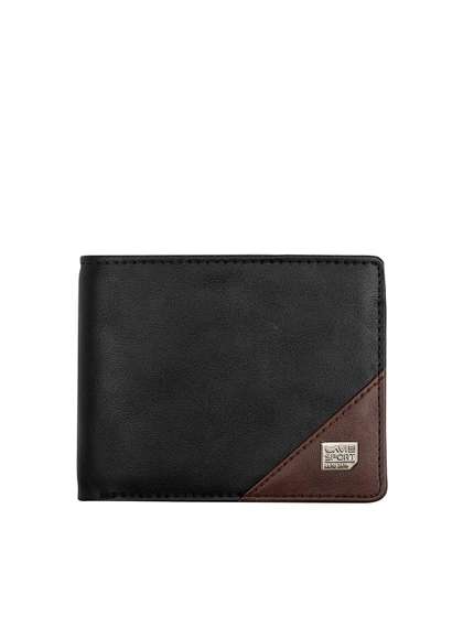 LAVIE SPORT Men Black
                    & Brown Two Fold Wallet