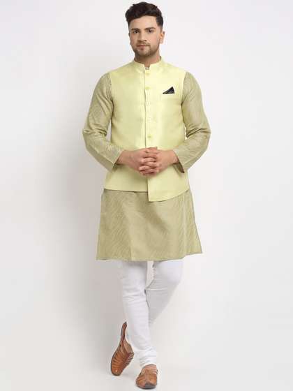 NEUDIS Men Woven Nehru Jacket