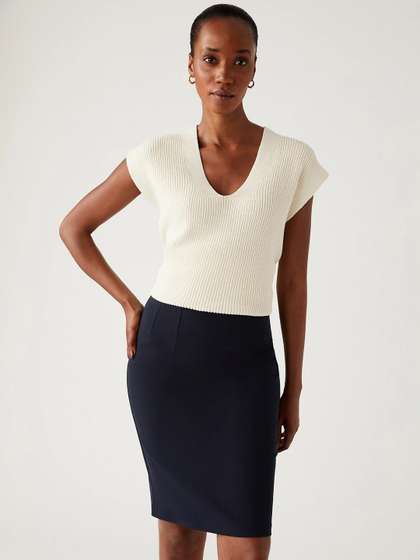 Marks & Spencer Above Knee Length Pencil Skirts