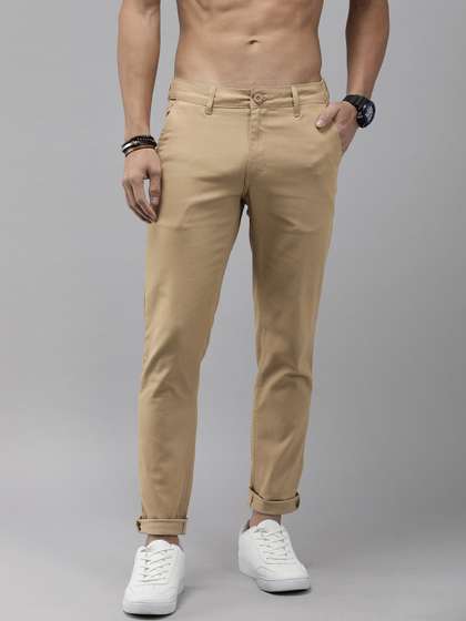 Roadster Classic
                        Slim Fit Cotton Chinos Trousers