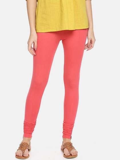 TWIN BIRDS High-Rise
                        Churidar-Length Leggings