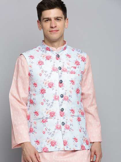 SHOWOFF Men Printed Nehru Jacket