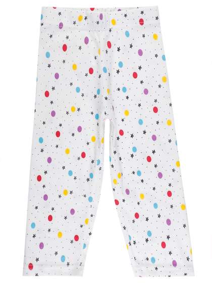 Bodycare Kids Girls
                    Regular-Fit Printed Cotton Capris