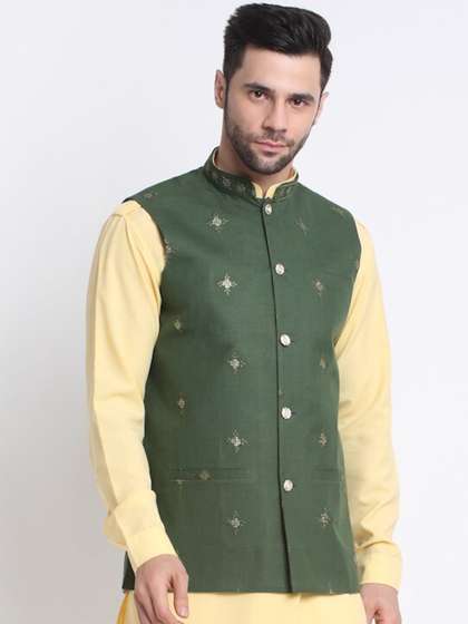 KRAFT INDIA Pure Cotton Nehru Jacket