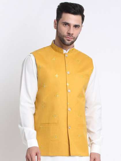 KRAFT INDIA Embroidered Nehru Jacket