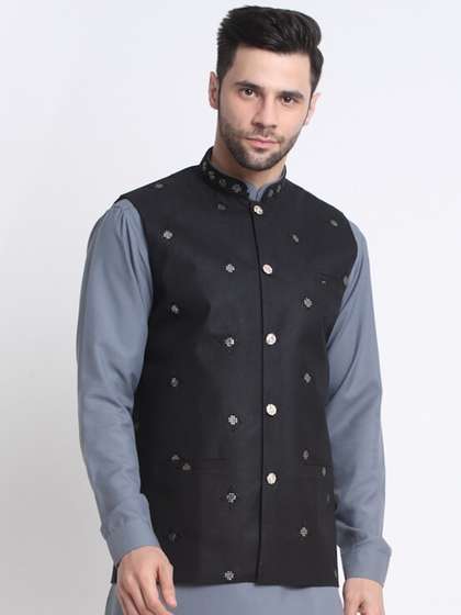 KRAFT INDIA Embroidered Nehru Jacket