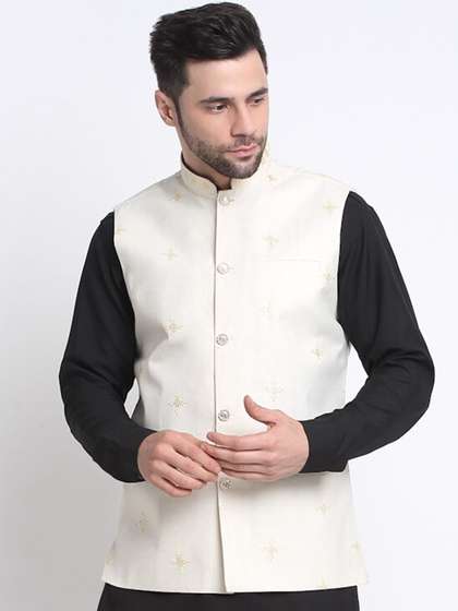 KRAFT INDIA Pure Cotton Nehru Jacket