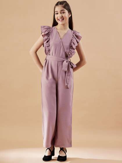 Cherry & Jerry Girls Waist Tie-Ups Basic Jumpsuit