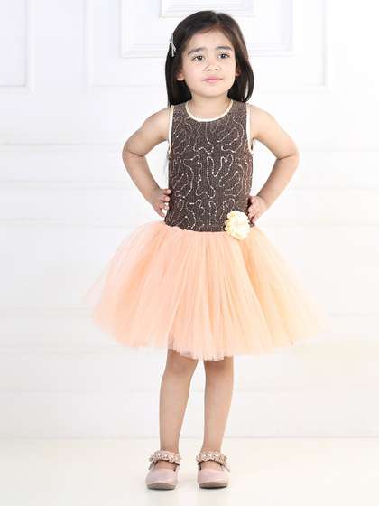 Toy Balloon kids Girls
                    Embellished Net Dress