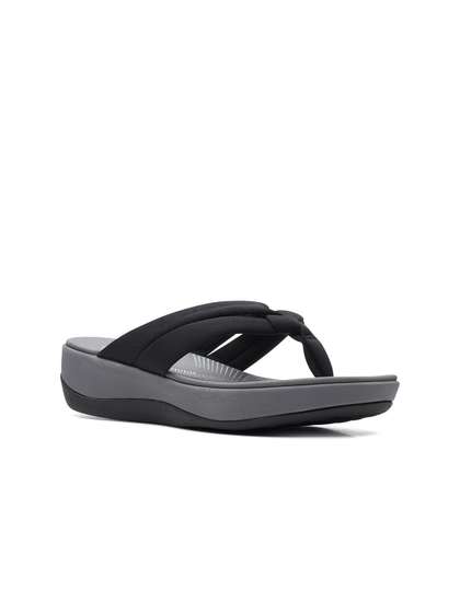 Clarks Textile Open
                        Toe Comfort Heels