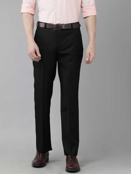 Park Avenue Men
                        Checked Formal Trousers