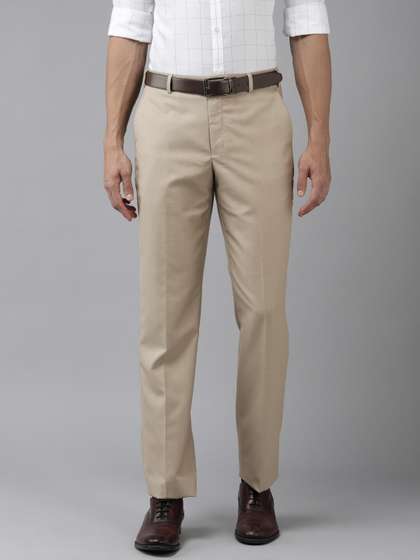 Park Avenue Men
                        Mid-Rise Textured Smart Trousers
