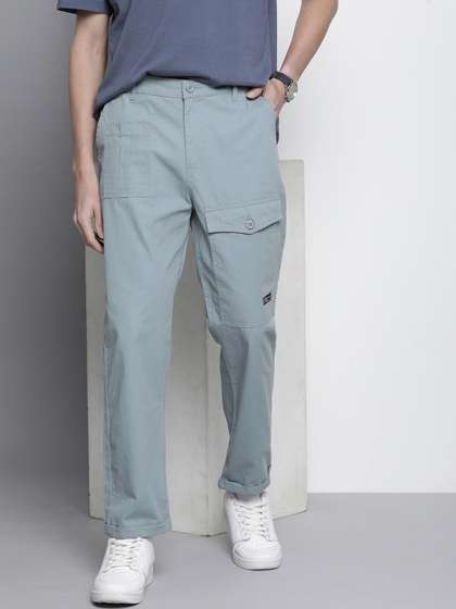 The Indian Garage Co
                        Men Relaxed Fit Ripstop Cargo Trousers
