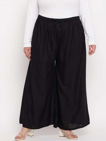 Clora Creation
                          Plus Size Women Wide Leg Palazzos