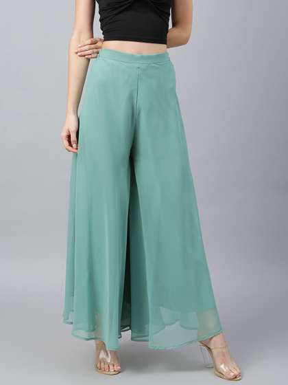 RATAN Women Flared Palazzos