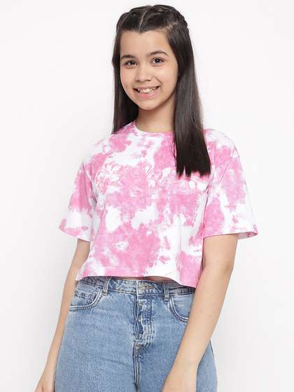 Lil Tomatoes Tie and Dye
                    Cotton Crop Top