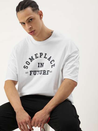 Kook N Keech Men Typography Printed Oversize T-shirt