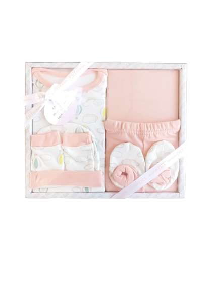 EIO Infants Set Of 6
                    Printed Pure Cotton Baby Apparel Gift Set