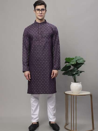 Enchanted Drapes Woven Design Pure Cotton Kurta