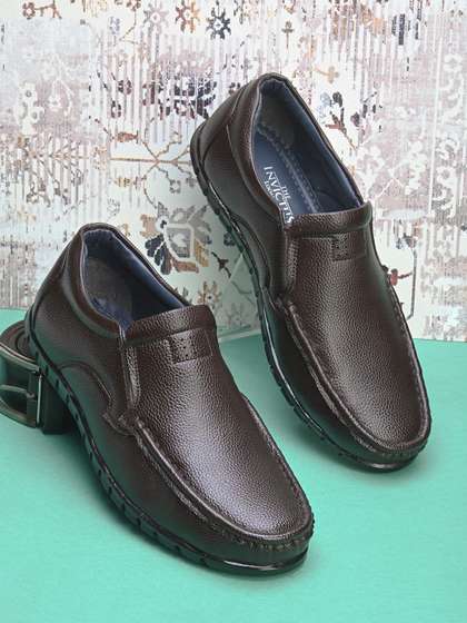 Price History of INVICTUS Men Square Toe Textured Formal Slip-On