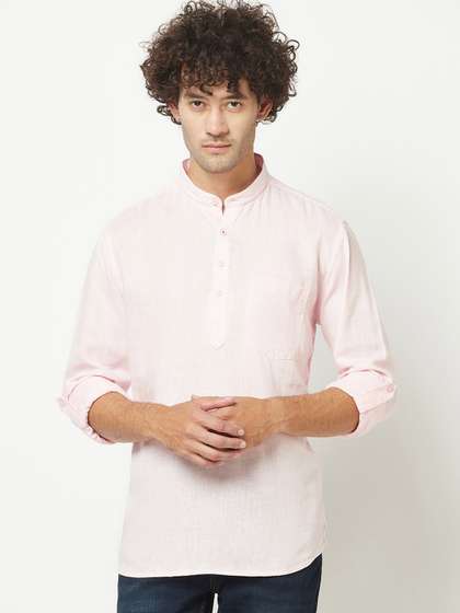 Crimsoune Club Roll Up Sleeves Kurta
